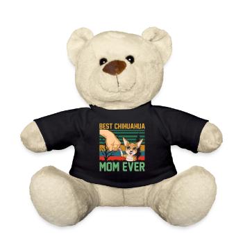 maman chihuahua - Nounours - noir - Devant