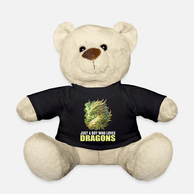 Drachen Drache - Teddy - Schwarz
