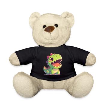 Dino Dinosaur Dinosaur - Teddy Bear - black - Front