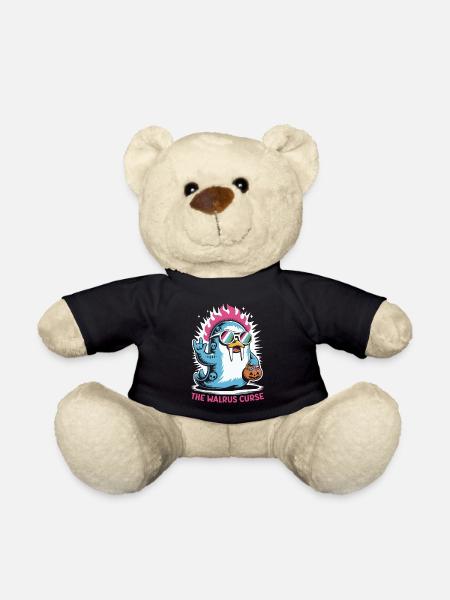 Walross Punk Rocker Halloween - Teddy - Schwarz
