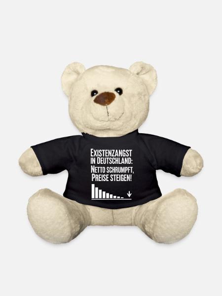 Existential fear in Germany - Teddy Bear - black