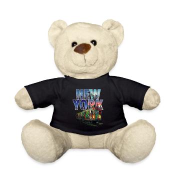 Hommage à la culture de rue de la capitale du hip-hop de New York - Nounours - noir - Devant