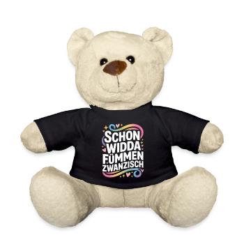 Already Widda Fümmen Zwanzisch 50th birthday - Teddy Bear - black - Front