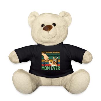 Best German Shepherd Mom - Teddy Bear - black - Front