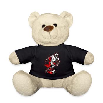 Squelette Joueur de football Spooky Halloween - Nounours - noir - Devant