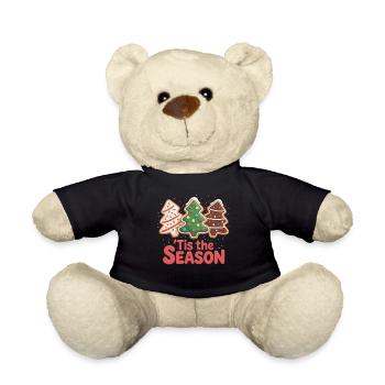 Weihnachten Lebkuchen Shirt - Teddy - Schwarz - Vorne
