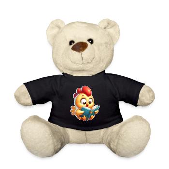 Huhn Lesen - Teddy - Schwarz - Vorne