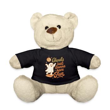 Ghouls Just Wanna Have Fun Halloween Design - Teddy Bear - black - Front