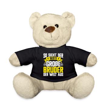 This is what the big boy of the world looks like - Teddy Bear - black - Front
