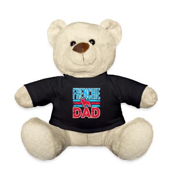 Frenchie Dad Vintage Bulldog, Chiens d’amour - Nounours - noir - Devant