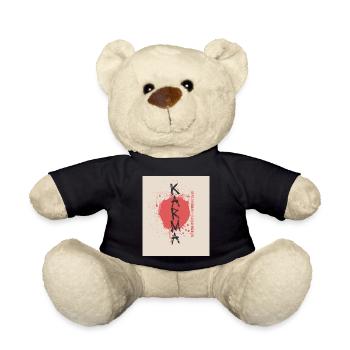 Karma Has No Deadline Sayings Shirt - Teddy Bear - black - Front