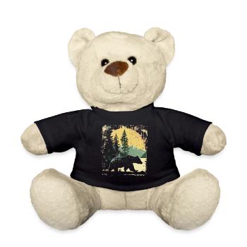 Retro Outdoor Wilderness Bärenbäume - Teddy - Schwarz - Vorne