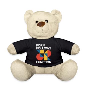Bauhaus Architecture Architect - Teddy Bear - black - Front