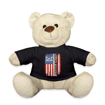 Kampfingenieur Mutiges patriotisches Militärzitat - Teddy - Schwarz - Vorne