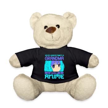 Anime Manga Otaku Kawaii Japan Cosplay Großmutter - Teddy - Schwarz - Vorne