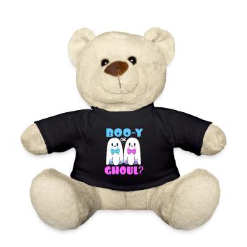 Gender Reveal Halloween Mom-to-be - Teddy Bear - black - Front