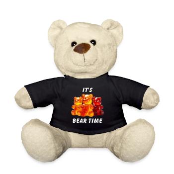 GUMMIBÄREN IT'S BEAR TIME - Teddy - Schwarz - Vorne