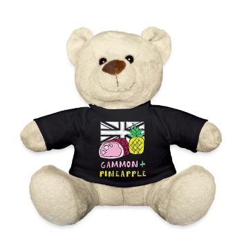 Gammon Pineapple Pop Art Tee - Teddy Bear - black - Front