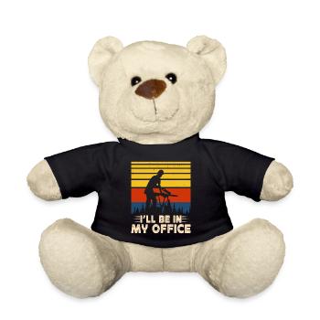 Ébéniste Ébéniste Cadeau Menuisier - Nounours - noir - Devant