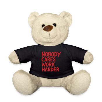 Calisthenics Niemand kümmert sich Härter arbeiten Training im Fitnessstudio - Teddy - Schwarz - Vorne