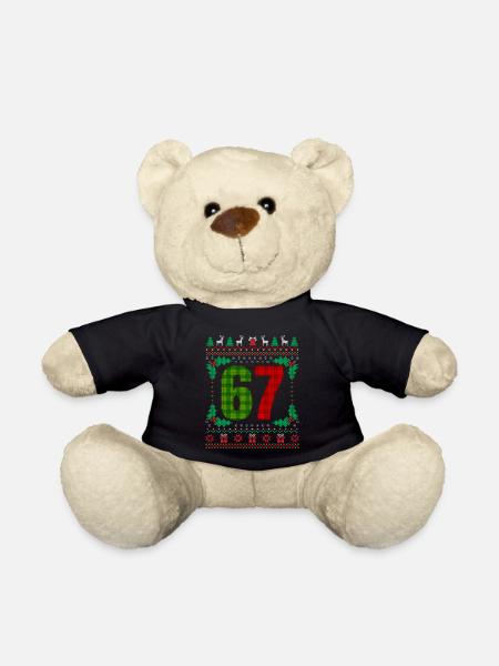 67 Memes Funny Gen Alpha Christmas - Teddy Bear - black