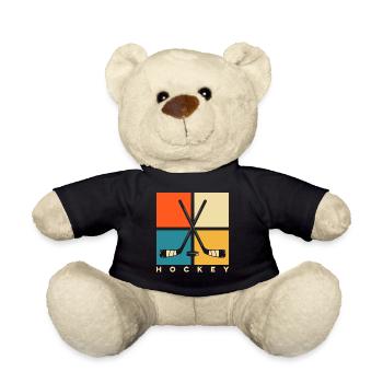 Hockey sur glace Hockey Hockey Joueur de hockey - Nounours - noir - Devant