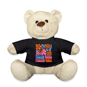 Positiver Geist Positive Vibes - Teddy - Schwarz - Vorne