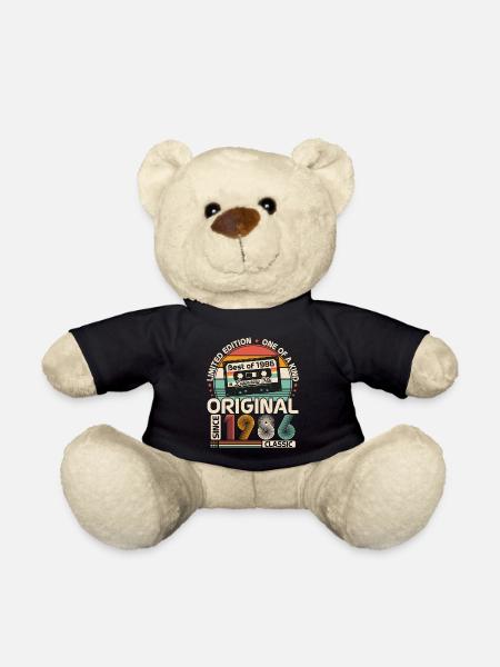 1986 Vintage Jahrgang Geburtstag Retro Geschenk - Teddy - Schwarz