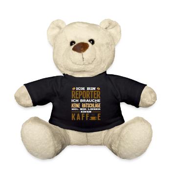 Investigativer Reporter Journalist Ratschlag - Teddy - Schwarz - Vorne