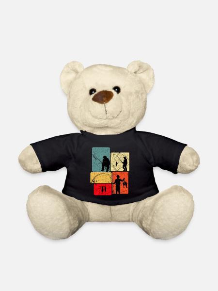 Angeln Angler - Teddy - Schwarz
