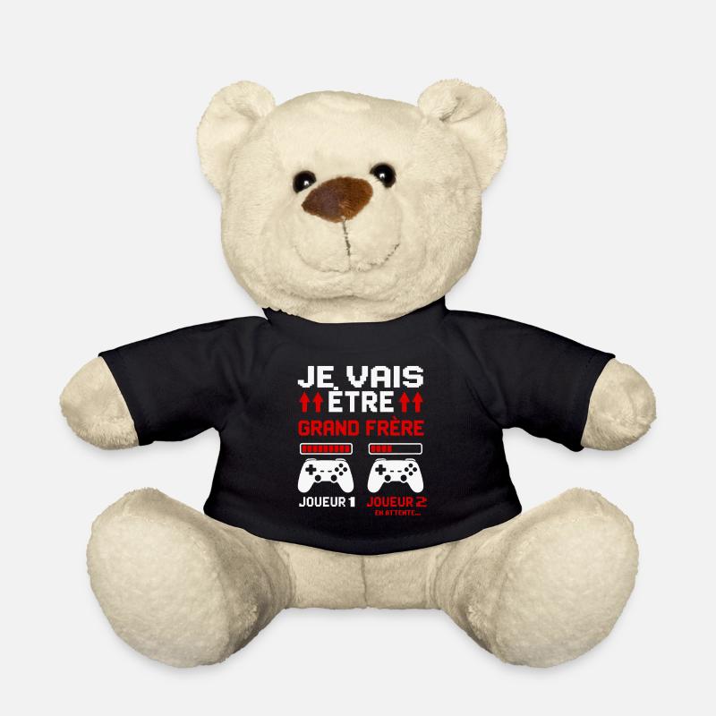 Ich werde ein großer Bruder sein Zukunft großer Bruder Gamer - Teddy - Schwarz