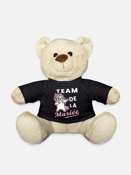 Team De La Mariée ,  Future Femme Mariée - Nounours - noir