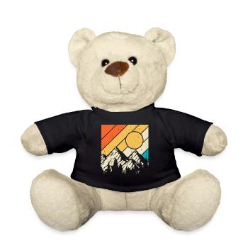 Wandern Wanderer Bergsteiger Geschenk - Teddy - Schwarz - Vorne