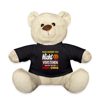 Ossi ding nicht versehen spruch DDR stolz - Nounours - noir - Devant