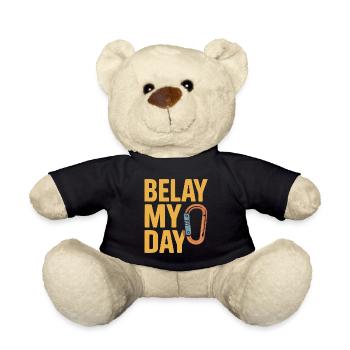 Klettern Bergsteigen Karabiner Bouldern - Teddy - Schwarz - Vorne