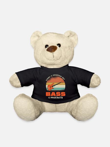 Bass ist wichtiger als Schule - Teddy - Schwarz