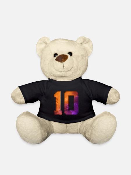 NR. 10 NUMMER 10 COLLEGE 10. GEBURTSTAG - Teddy - Schwarz