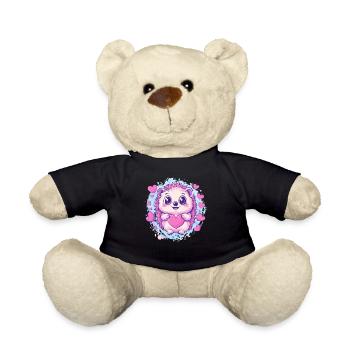 Kuscheliger Igel mit Herz - Teddy - Schwarz - Vorne