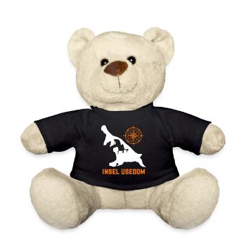 Insel USEDOM OSTSEE Urlaub Leuchtturm Lustig - Teddy - Schwarz - Vorne