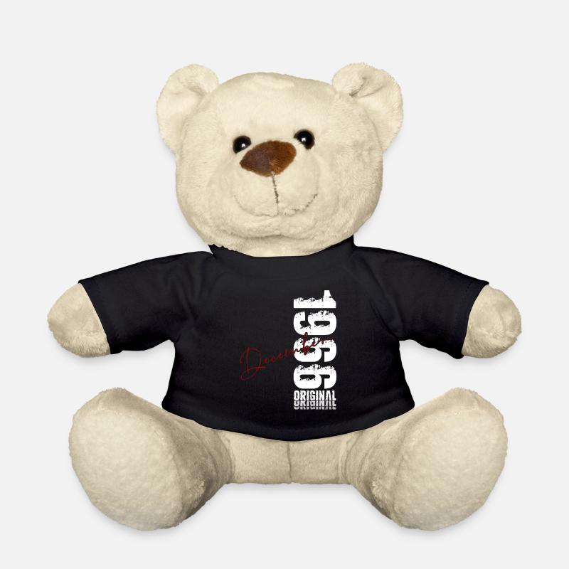 60th Birthday Original December Volume 1966 - Teddy Bear - black