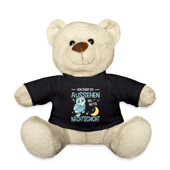 Pflegerin Geschenke Pflege Lustig Krankenpflegerin - Teddy - Schwarz - Vorne