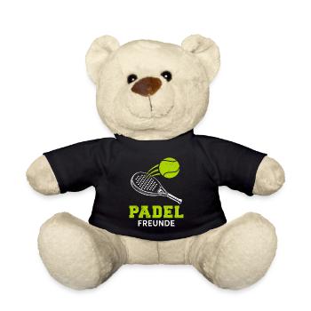 Padel Team PADEL FRIENDS Padel Games Fun - Teddy Bear - black - Front