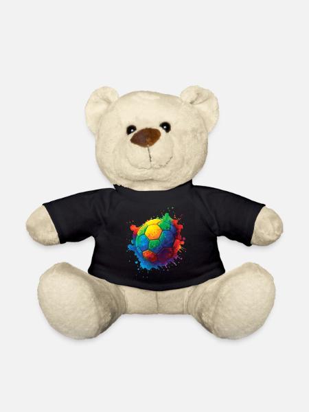 Color Splash Multicolor Fußball - Teddy - Schwarz