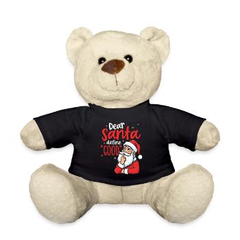 Funny, dear Santa, define good - Teddy Bear - black - Front