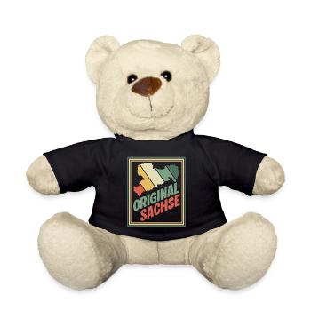 Original Saxony Retro Emblem - Teddy Bear - black - Front