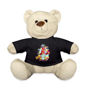 CHEF WICHTEL Dab Graffiti Männlich Xmas - Teddy - Schwarz - Vorne