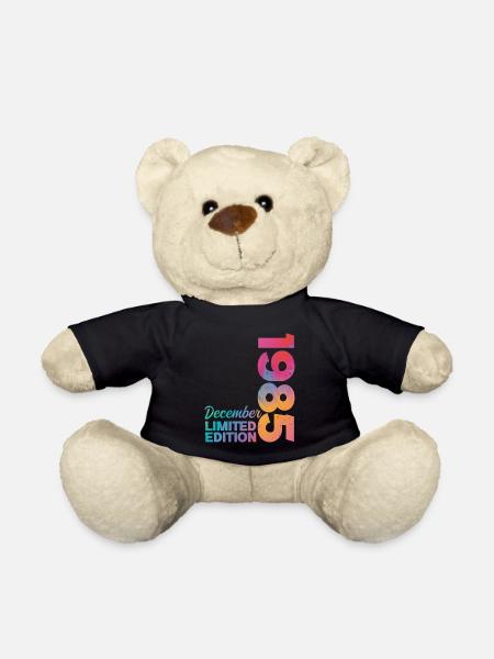 Anniversaire Décembre 1985 Né en Décembre Cadeau - Nounours - noir