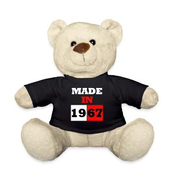 Made in 1967 Anniversaire - Nounours - noir - Devant