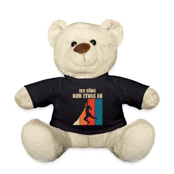 Bouldering Gifts Climbing Climber Boulderer - Teddy Bear - black - Front