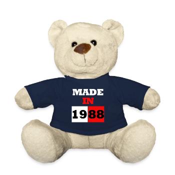 Made In 1988 Anniversary - Teddy Bear - french navy - Front
